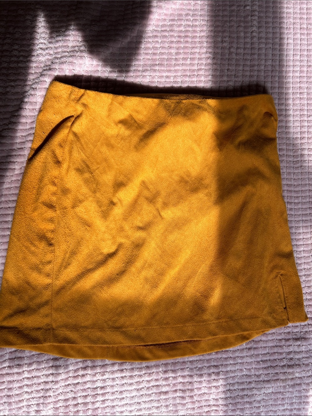 Forever 21 Mustard Yellow Mini Skirt